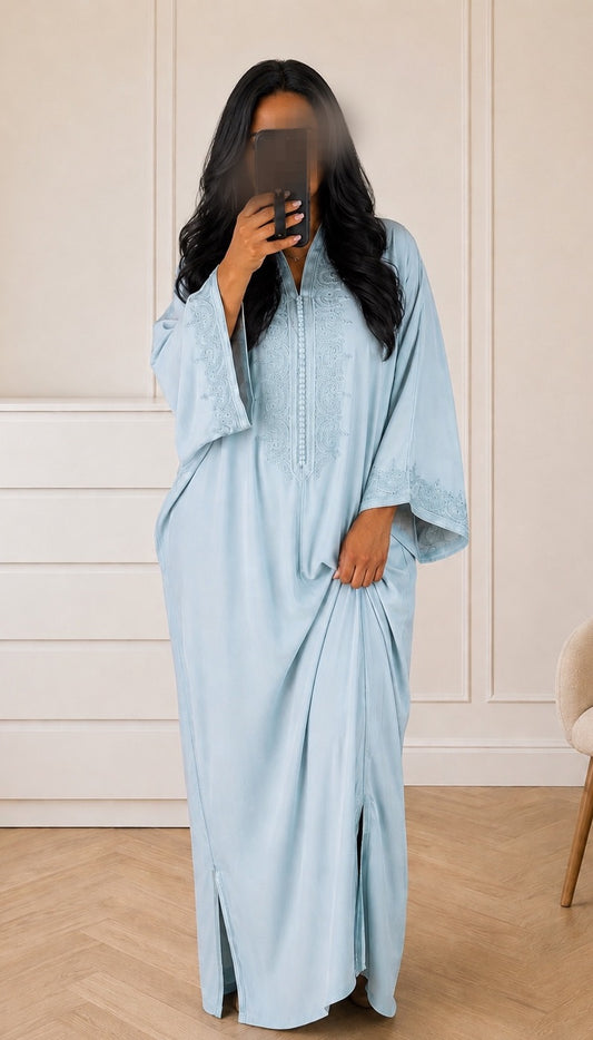 Gandora Leïla bleu bébé - Crêpe